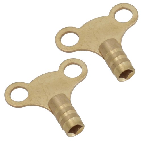2pc brass radiator bleed keys - 2pc,